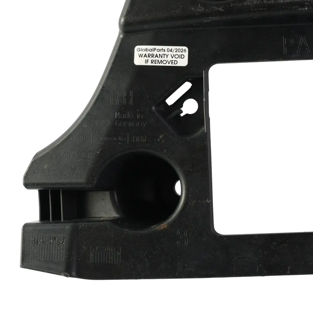 Audi A6 C7 Support Fixation Pare-Chocs Arrière Droit - SKU 4G5807394C - Numéro de pièce 4G5807394C