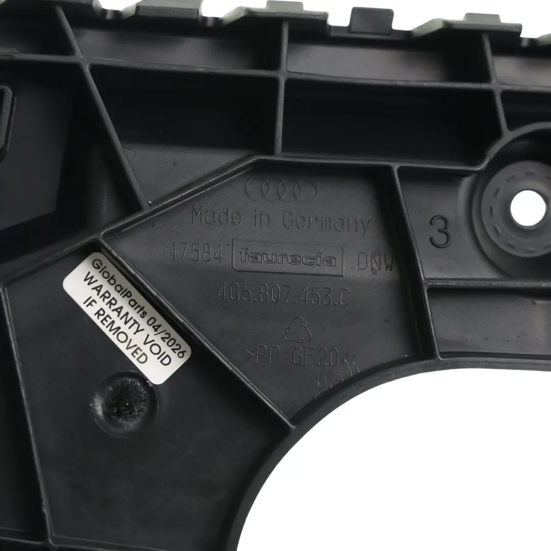 Soporte Parachoques Trasero Izquierdo para Audi A6 C7 con número de pieza 4G5807453C Audi A6 C7 Soporte Parachoques Trasero Izquierdo - SKU 4G5807453C - Número de pieza 4G5807453C