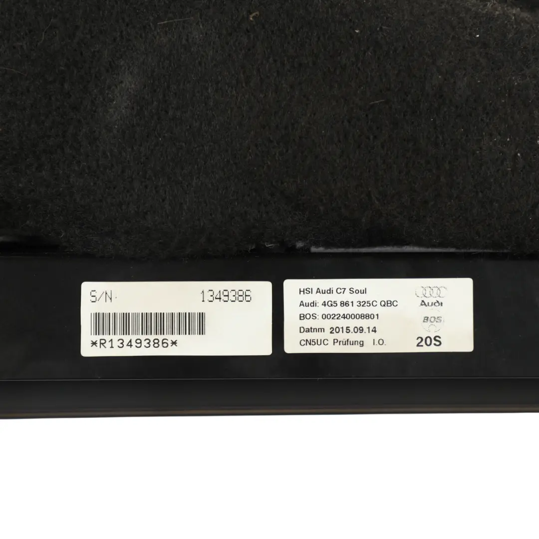 Audi A6 C7 Avant Rear Window Glass Glazing Roller Blind Cover Panel - SKU 4G5861325C - Part number 4G5861325C