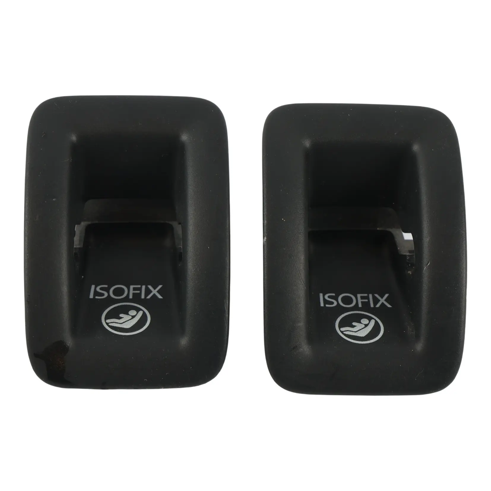 Audi A6 C7 A7 4G Isofix Verkleidung Abdeckung Hinten Schwarz Set X2 4G8887233