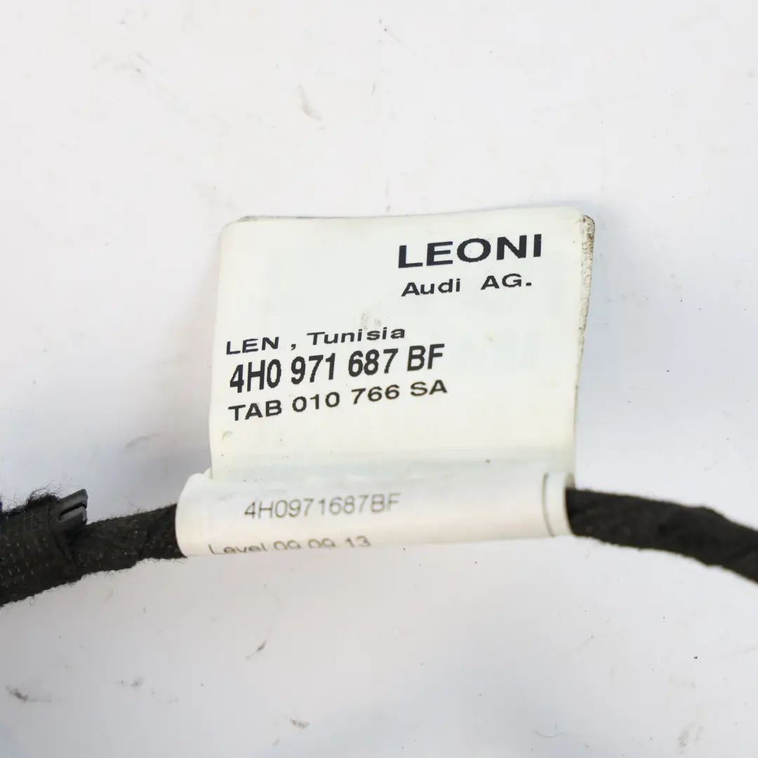 Faisceau Câblage Porte Arrière Gauche Droite pour Audi A8 D4 à propos du numéro de pièce 4H0971687BF Audi A8 D4 Faisceau Câblage Porte Arrière Gauche Droite - SKU 4H0971687BF - Numéro de pièce 4H0971687BF