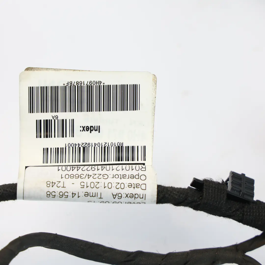 Audi A8 D4 Cablaggio Porta Posteriore Sinistro Destro - SKU 4H0971687BF - Numero di parte 4H0971687BF