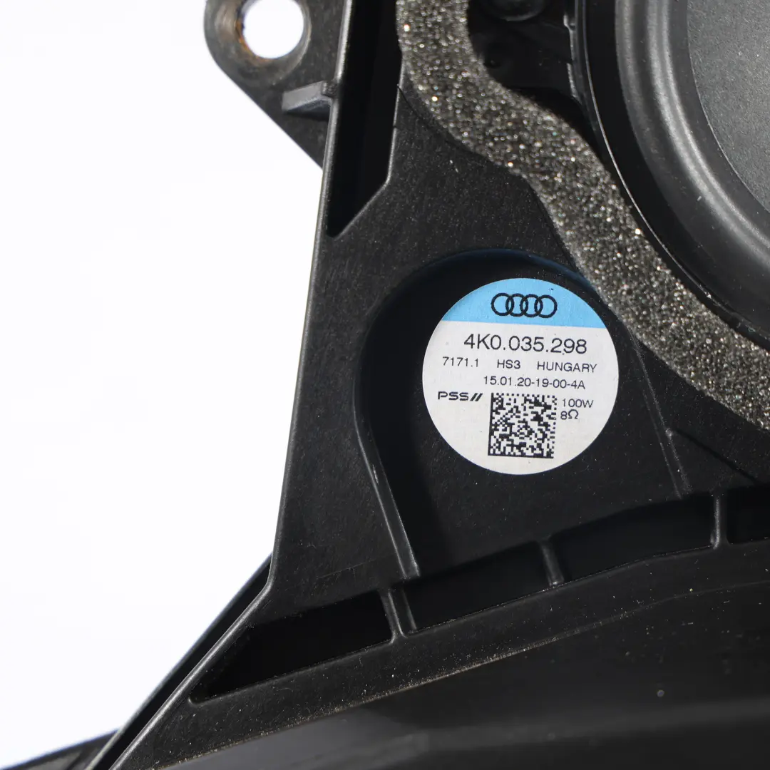 Haut-Parleur Porte Bang Olufsen Avant Droit pour Audi A6 C8 à propos du numéro de pièce 4K0035298 Audi A6 C8 Haut-Parleur Porte Bang Olufsen Avant Droit - SKU 4K0035298 - Numéro de pièce 4K0035298