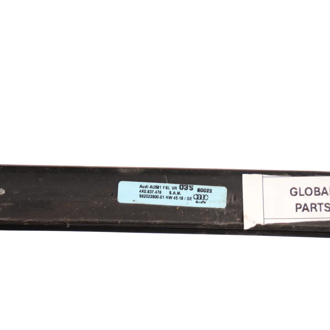 Audi A6 C8 Front Door Window Molding Seal Strip Trim Chrome Right O/S - SKU 4K0837476 - Part number 4K0837476