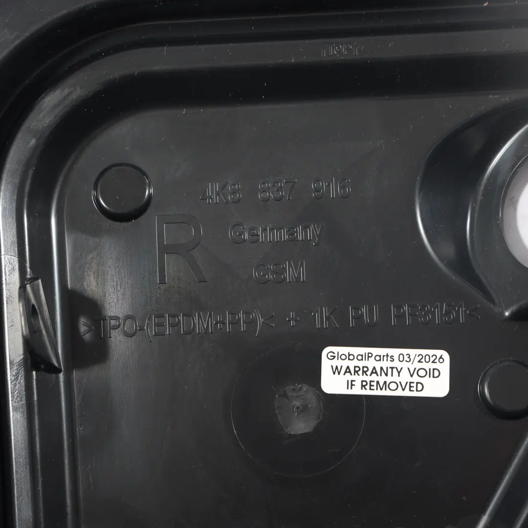 Panel Acceso Cubierta Puerta Delantera Derecha para Audi A6 C8 RS6 con número de pieza 4K8837916 Audi A6 C8 RS6 Panel Acceso Cubierta Puerta Delantera Derecha - SKU 4K8837916 - Número de pieza 4K8837916