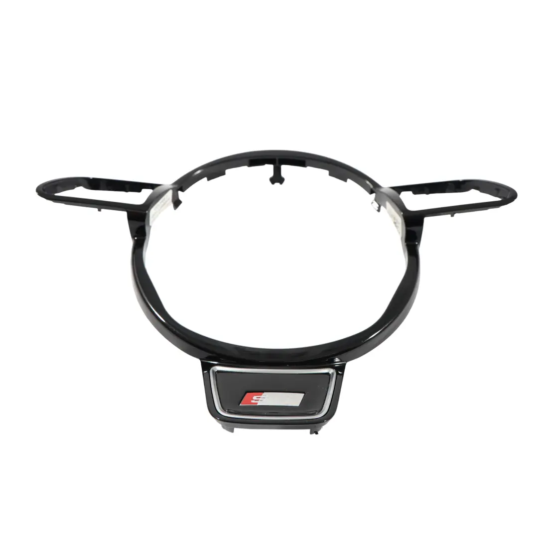 Audi A5 F5 Q7 4L Steering Wheel Trim Cover Frame S-Line Black - SKU 4L0419689A-3 - Part number 4L0419689A