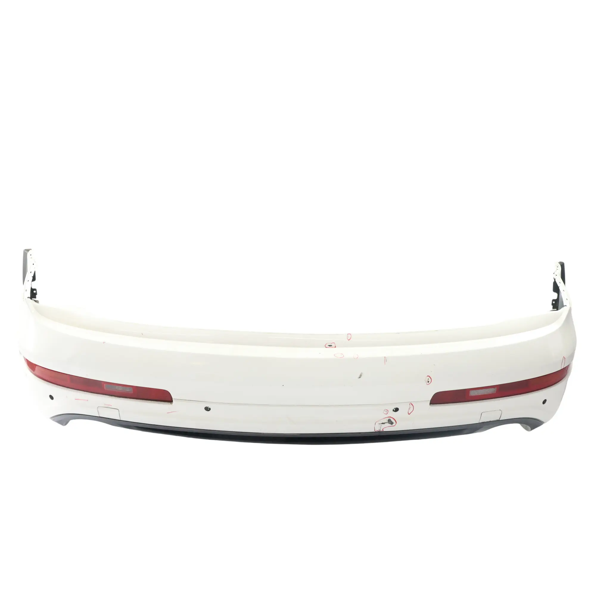 Audi Q7 4L Rear Bumper Trim Panel Covering Ibis White - Y9C