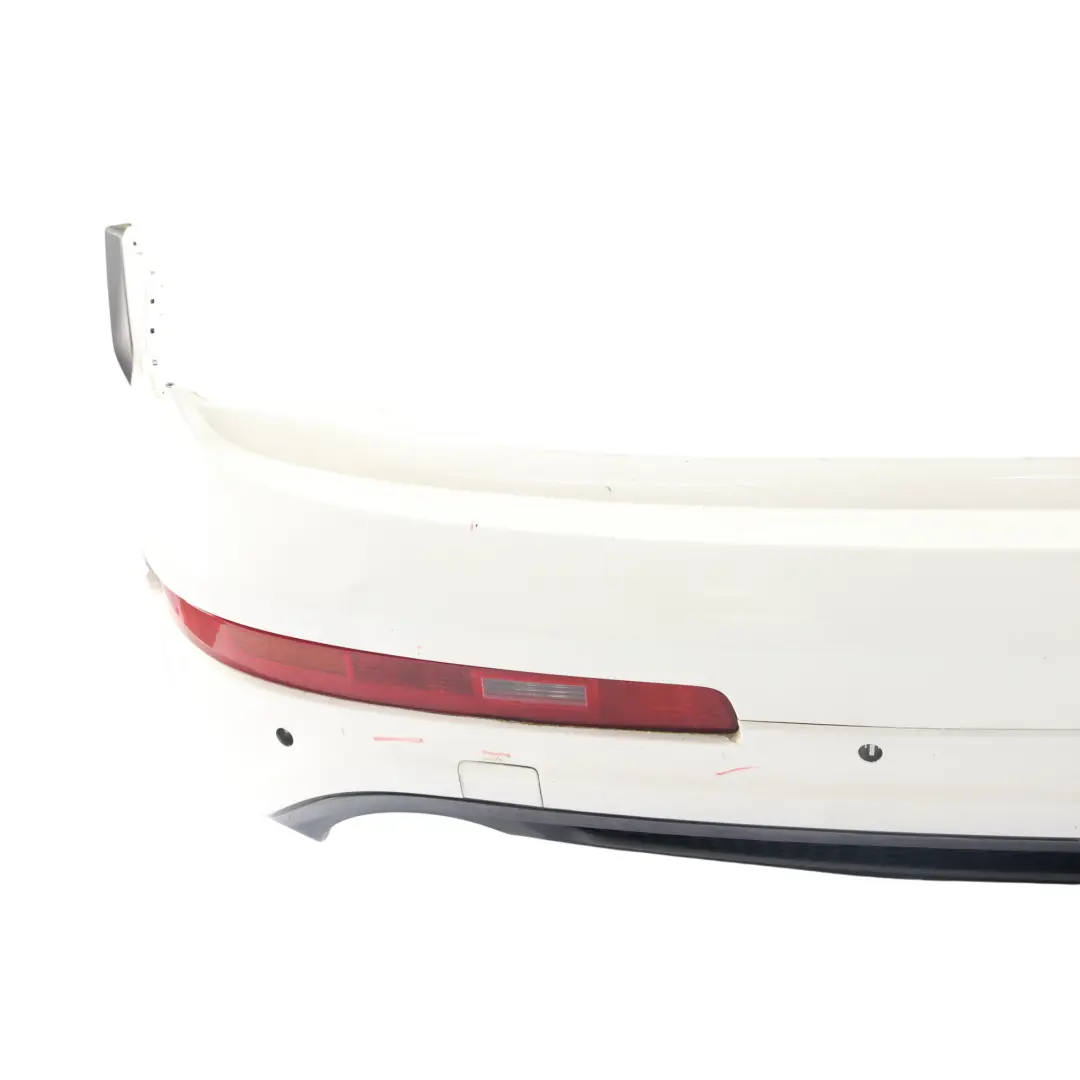 Bumper Trim Panel Covering Ibis White - Y9C to Audi Q7 4L Rear with Part number 4L0807303D Audi Q7 4L Rear Bumper Trim Panel Covering Ibis White - Y9C - SKU 4L0807303D-IWH - Part number 4L0807303D