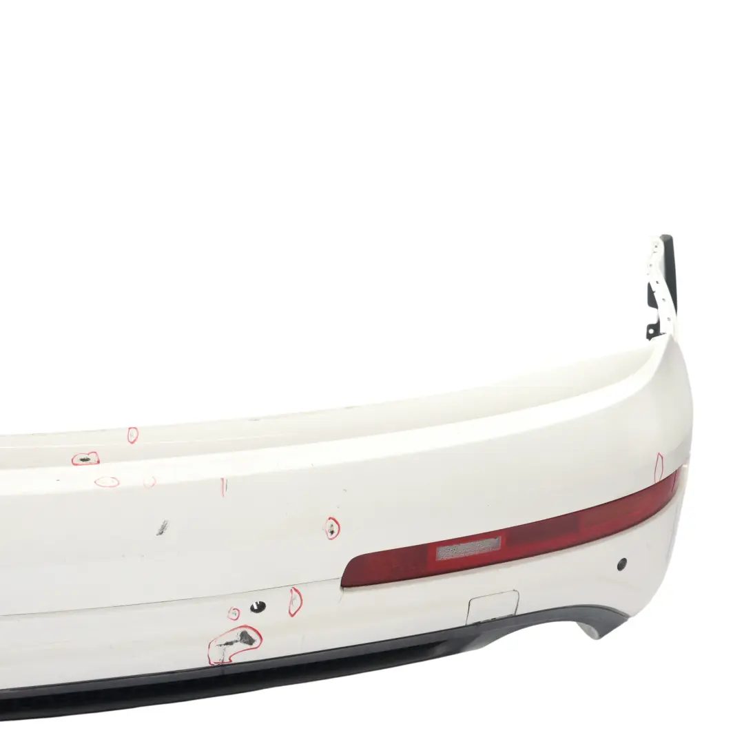 Audi Q7 4L Rear Bumper Trim Panel Covering Ibis White - Y9C - SKU 4L0807303D-IWH - Part number 4L0807303D