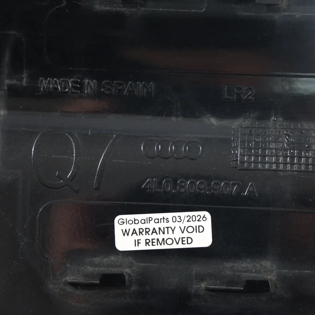 Audi Q7 4L Fuel Fill In Filler Flap Cap Cover Lid Deep Black Pearl Effect - C9X - SKU 4L0809907A-DBL - Part number 4L0809907A