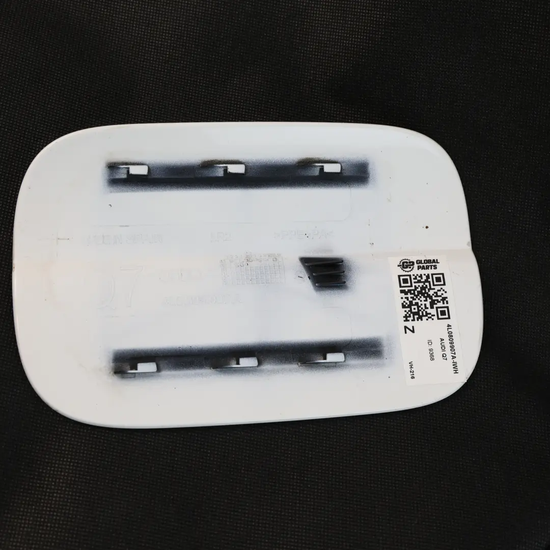Filler Flap Cap Cover Lid Ibis White - Y9C to Audi Q7 4L Fuel with Part number 4L0809907A Audi Q7 4L Fuel Filler Flap Cap Cover Lid Ibis White - Y9C - SKU 4L0809907A-IWH - Part number 4L0809907A