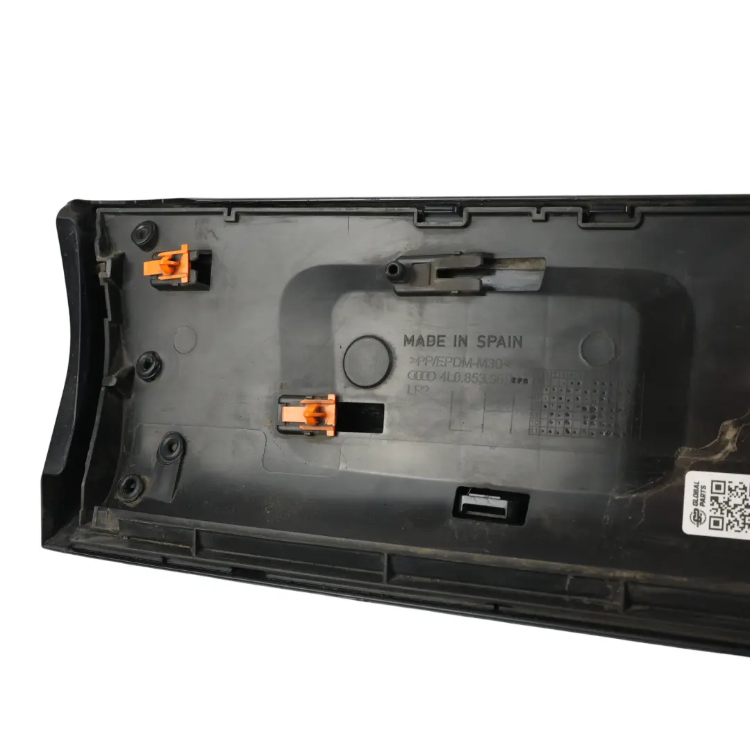 Audi Q7 4L Modanatura Soglia Porta Posteriore Sinistra Nero Orca C9X - SKU 4L0853969G-ORB - Numero di parte 4L0853969G