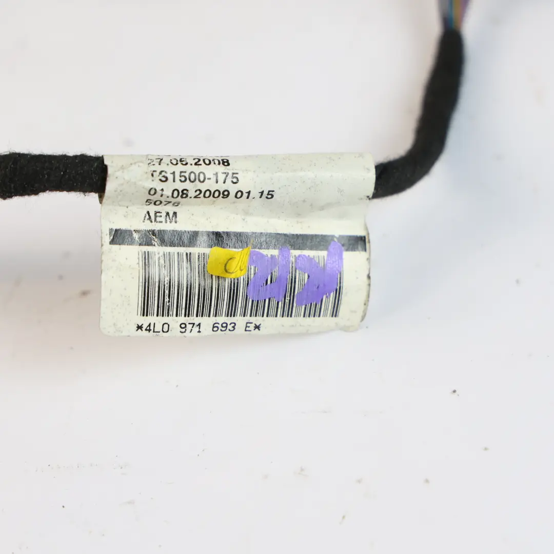 Hinten Tür Kabelbaum Kabel Links Rechts für Audi Q7 4L mit Teilenummer 4L0971693E Audi Q7 4L Hinten Tür Kabelbaum Kabel Links Rechts - SKU 4L0971693E - Teilenummer 4L0971693E