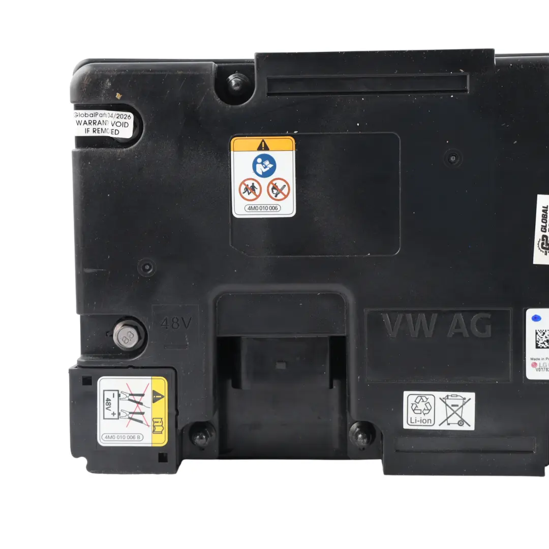 High Voltage Battery 3.0 Diesel 9.5Ah 446Wh to Audi A4 B9 A5 F5 MHEV 48V with Part number 4M0915105B Audi A4 B9 A5 F5 MHEV 48V High Voltage Battery 3.0 Diesel 9.5Ah 446Wh - SKU 4M0915105B - Part number 4M0915105B