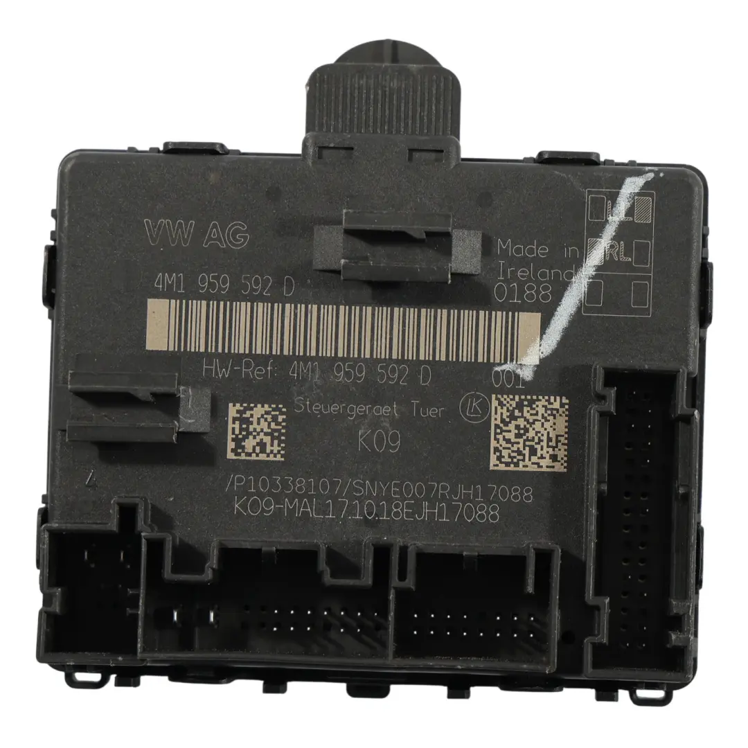 4K Módulo Control Puerta Delantero Pasajero para Audi A6 C8 A7 con número de pieza 4M1959592D Audi A6 C8 A7 4K Módulo Control Puerta Delantero Pasajero - SKU 4M1959592D - Número de pieza 4M1959592D
