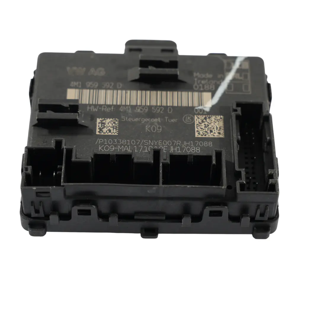 4K Türmodul Steuergerät Vorne Beifahrerseite für Audi A6 C8 A7 mit Teilenummer 4M1959592D Audi A6 C8 A7 4K Türmodul Steuergerät Vorne Beifahrerseite - SKU 4M1959592D - Teilenummer 4M1959592D