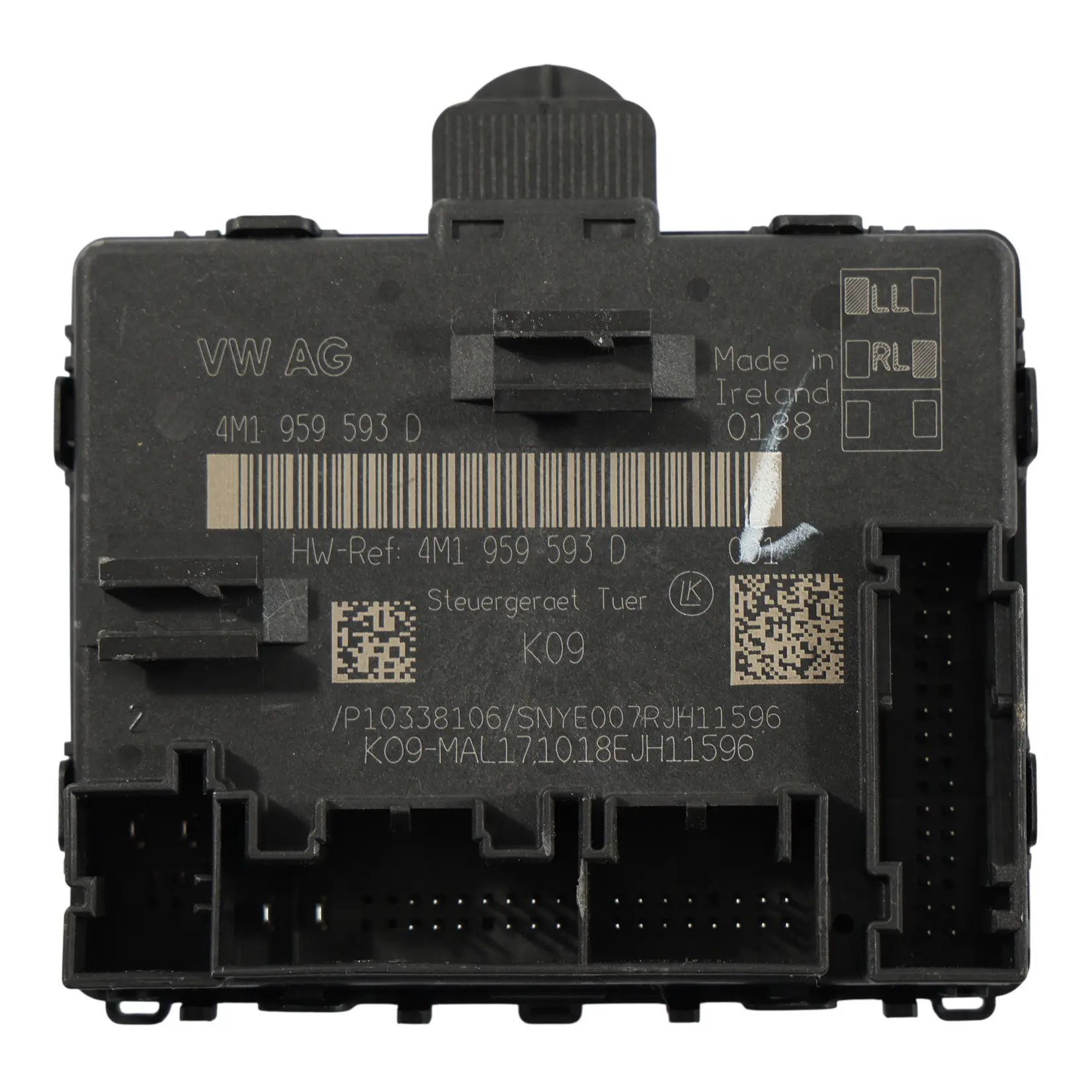 Audi A6 C8 Module Contrôle Porte ECU Avant Côté Conducteur 4M1959593D