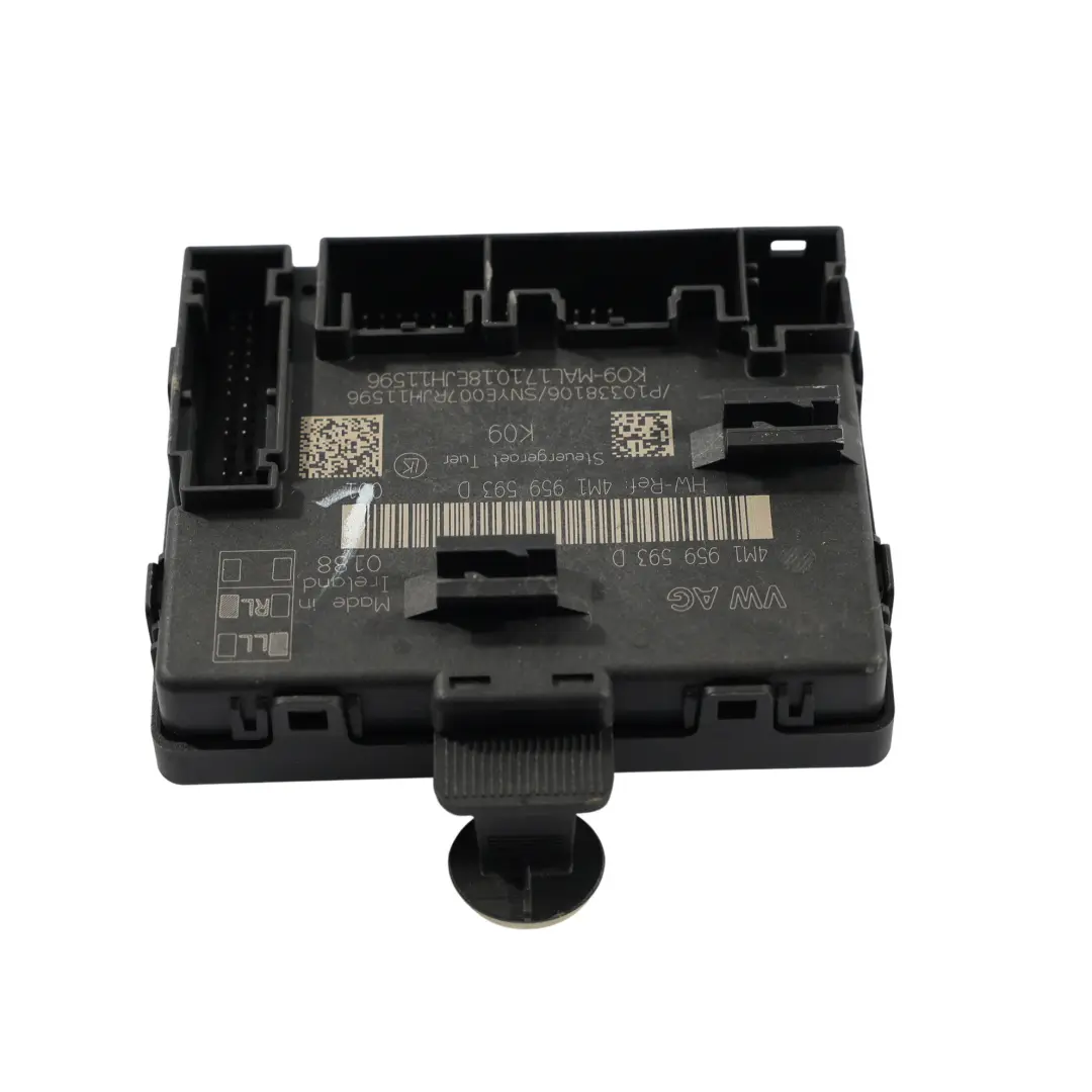 Door Control Module Unit ECU Front Driver's Side to Audi A6 C8 with Part number 4M1959593D Audi A6 C8 Door Control Module Unit ECU Front Driver's Side - SKU 4M1959593D - Part number 4M1959593D