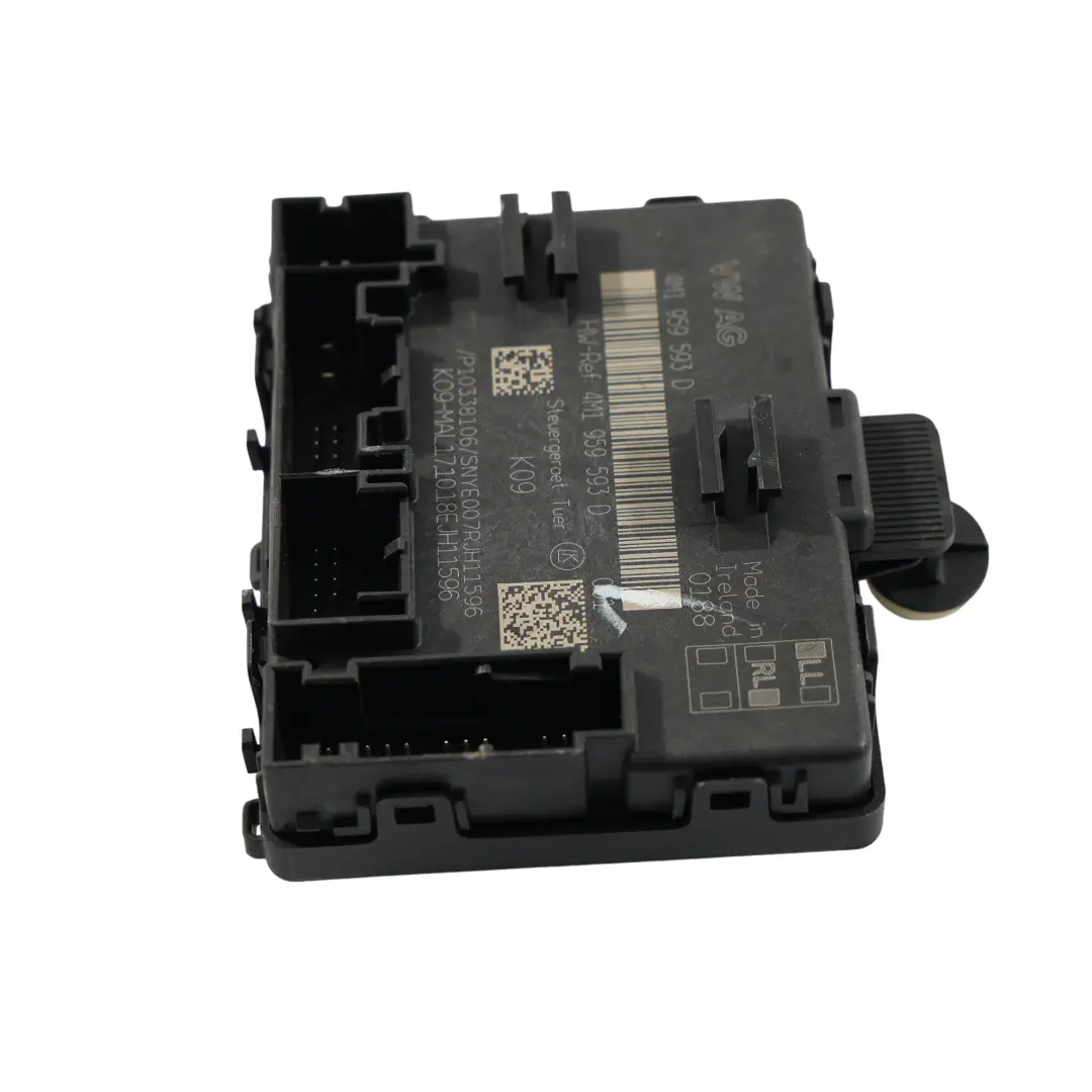 Door Control Module Unit ECU Front Driver's Side to Audi A6 C8 with Part number 4M1959593D Audi A6 C8 Door Control Module Unit ECU Front Driver's Side - SKU 4M1959593D - Part number 4M1959593D