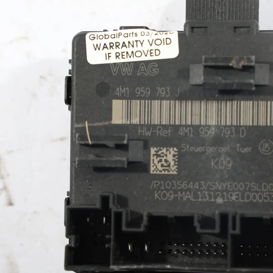 Sterownik Drzwi ECU Przedni Lewy 4M1959793D do Audi A6 C8 o numerze 4M1959793J Audi A6 C8 Sterownik Drzwi ECU Przedni Lewy 4M1959793D - SKU 4M1959793J - Numer Części 4M1959793J