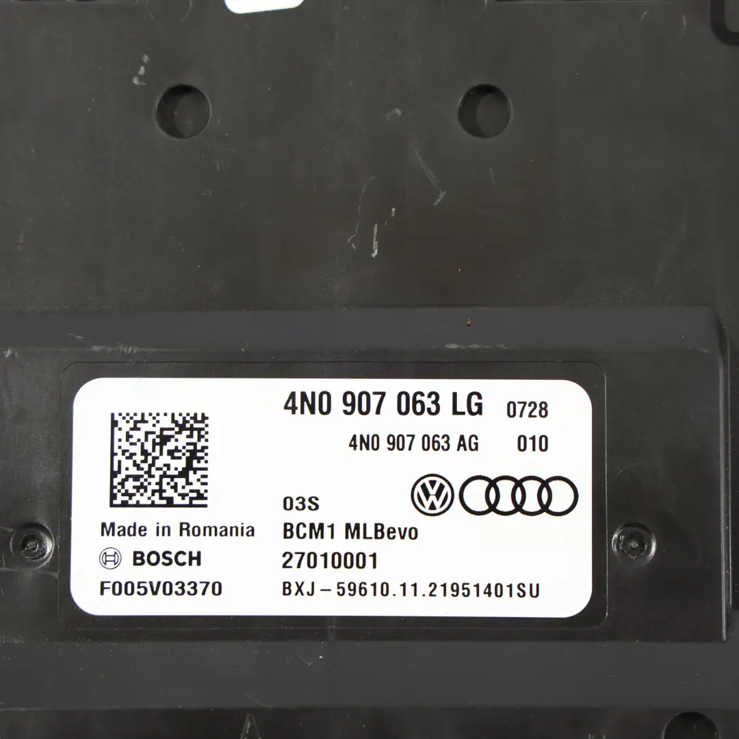 Modulo Unità Controllo Comfort BCM ECU per Audi A6 C7 con numero di parte 4N0907063LG Audi A6 C7 Modulo Unità Controllo Comfort BCM ECU - SKU 4N0907063LG - Numero di parte 4N0907063LG
