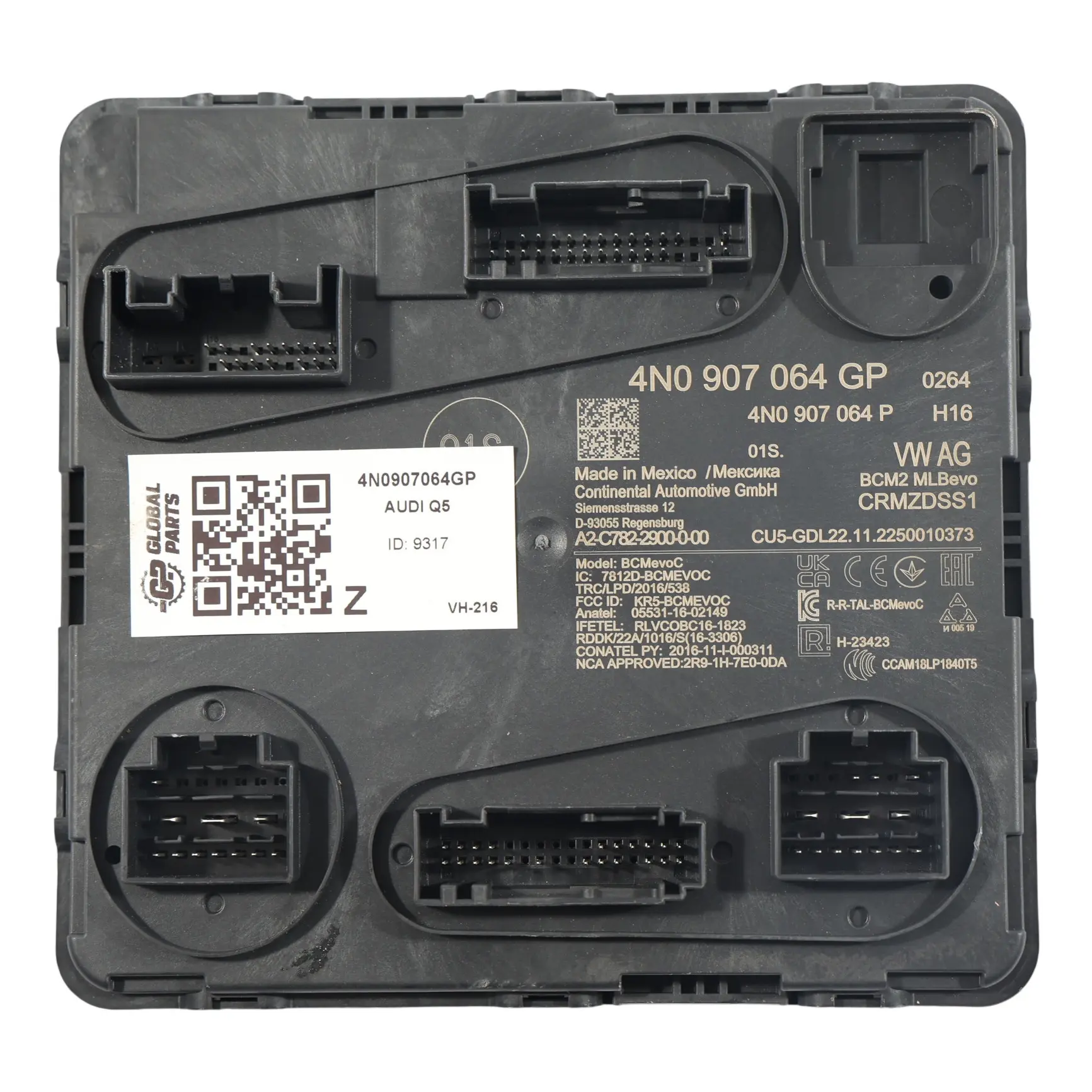 Audi Q5 FY VW Touareg Modulo Unità Controllo Comfort BCM ECU 4N0907064GP