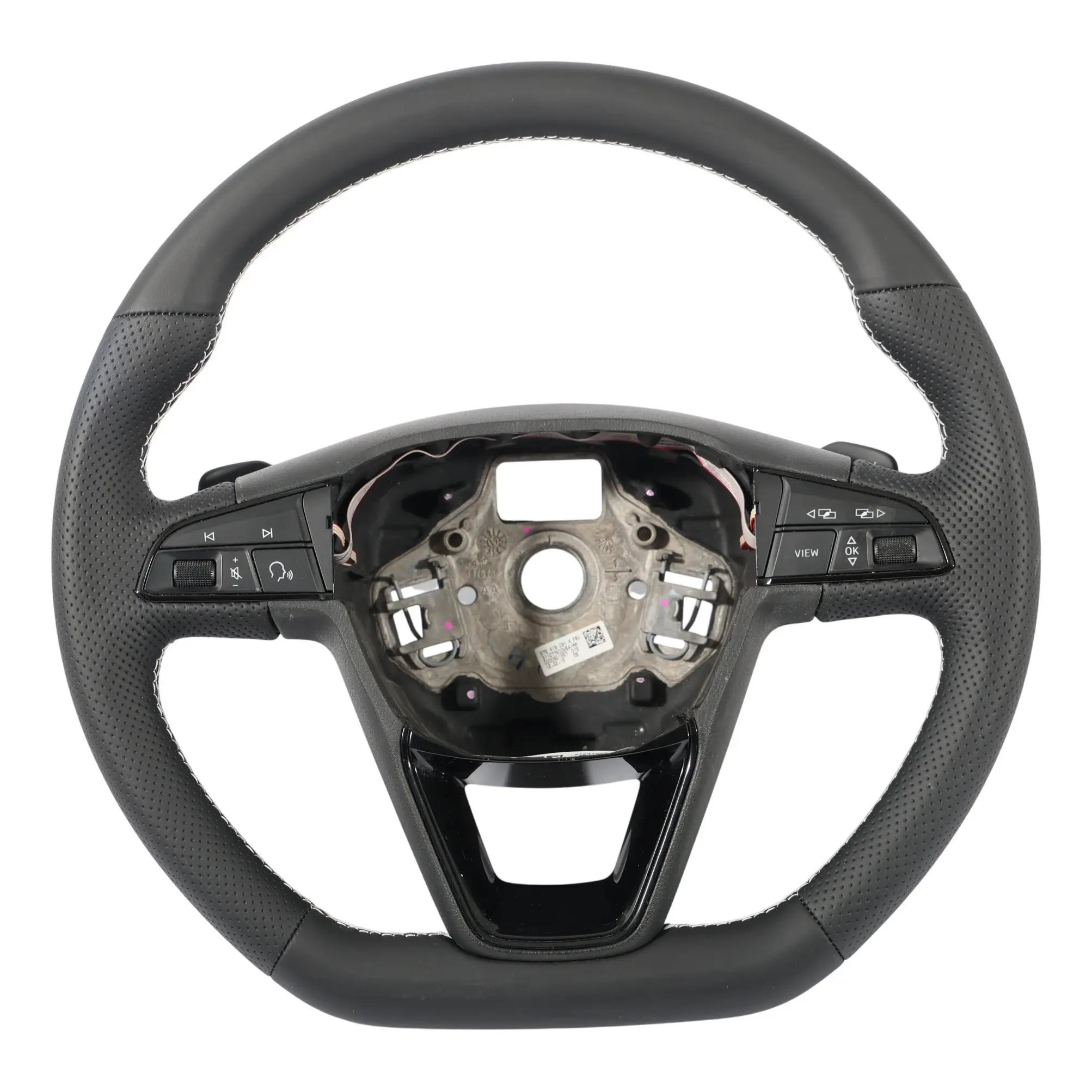 Seat Leon 5F Ateca Steering Wheel NEW Black Leather Paddle Shift 575419091K