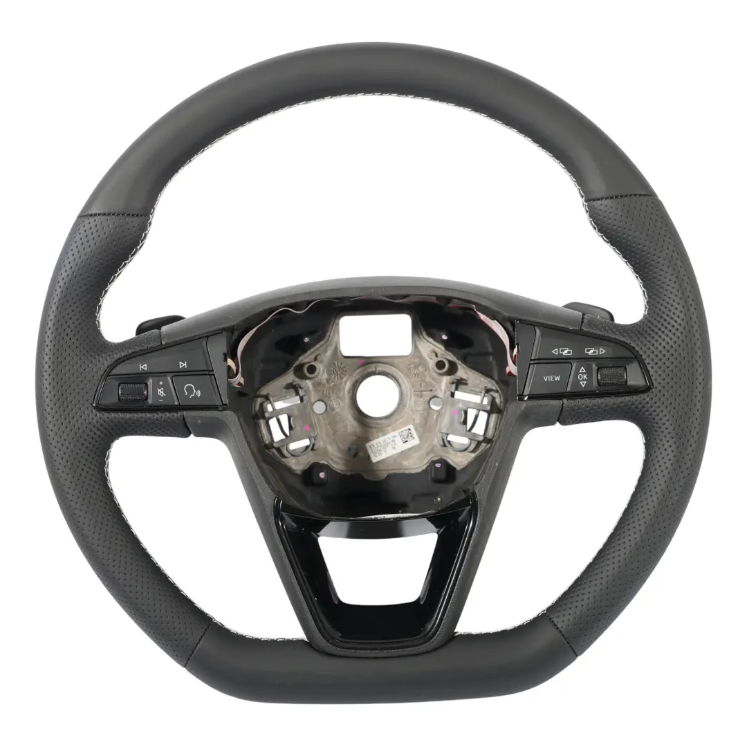 5F Ateca Volante NUEVO Cuero Negro Levas de Cambio para Seat Leon con número de pieza 575419091K Seat Leon 5F Ateca Volante NUEVO Cuero Negro Levas de Cambio - SKU 575419091K-1 - Número de pieza 575419091K