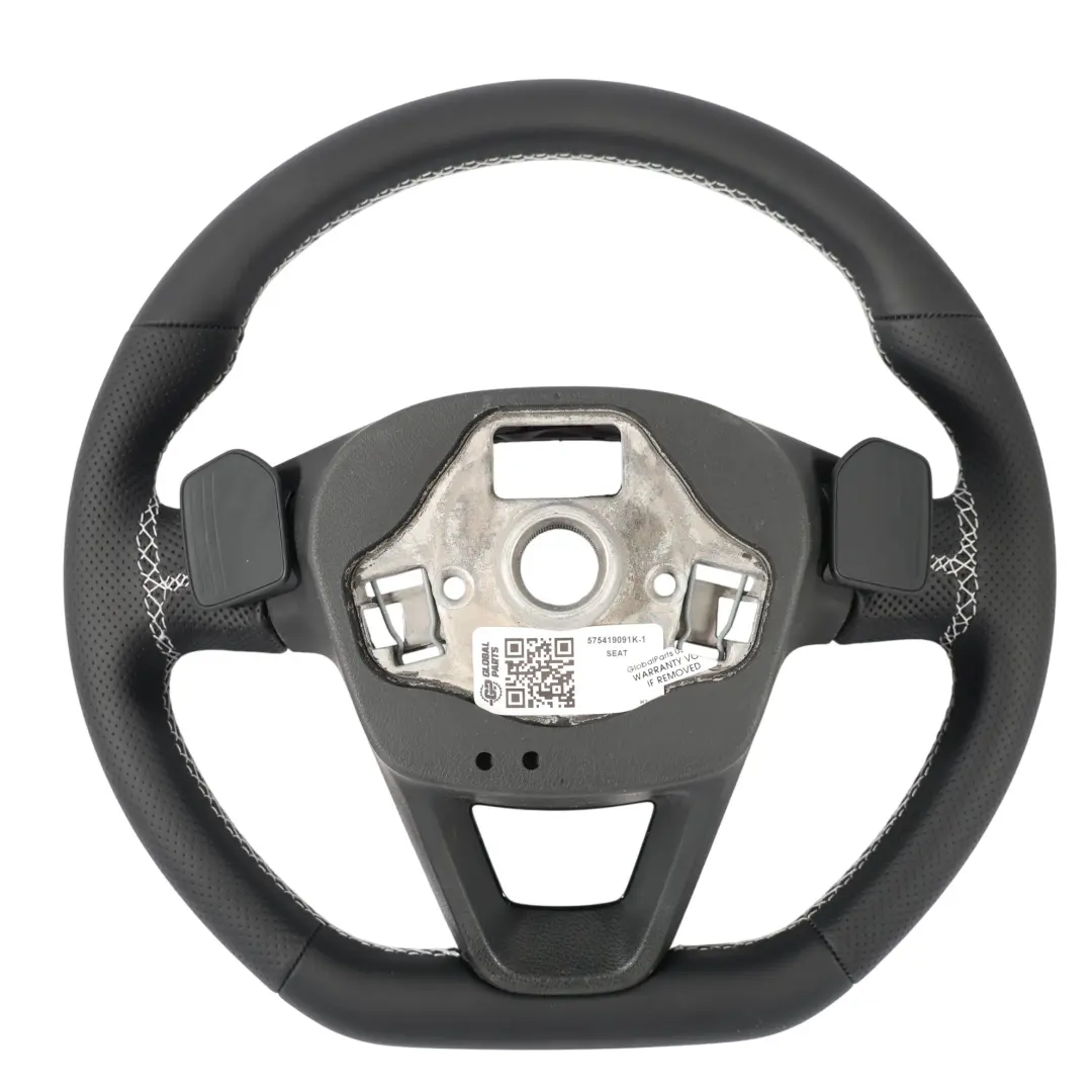 Seat Leon 5F Ateca Volant NEUF En Cuir Noir Avec Palettes Changement - SKU 575419091K-1 - Numéro de pièce 575419091K