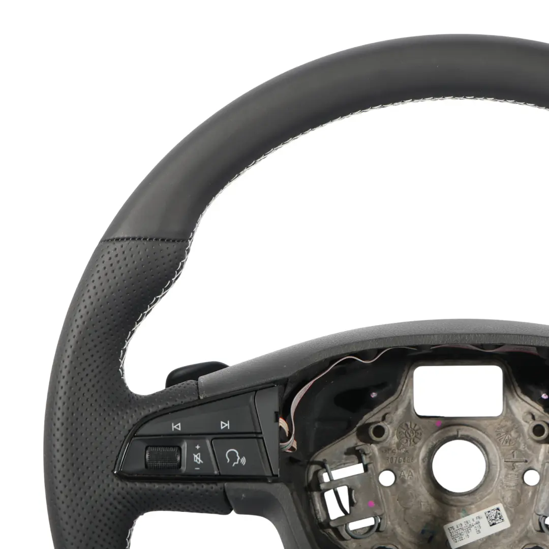 5F Ateca Volant NEUF En Cuir Noir Avec Palettes Changement pour Seat Leon à propos du numéro de pièce 575419091K Seat Leon 5F Ateca Volant NEUF En Cuir Noir Avec Palettes Changement - SKU 575419091K-1 - Numéro de pièce 575419091K