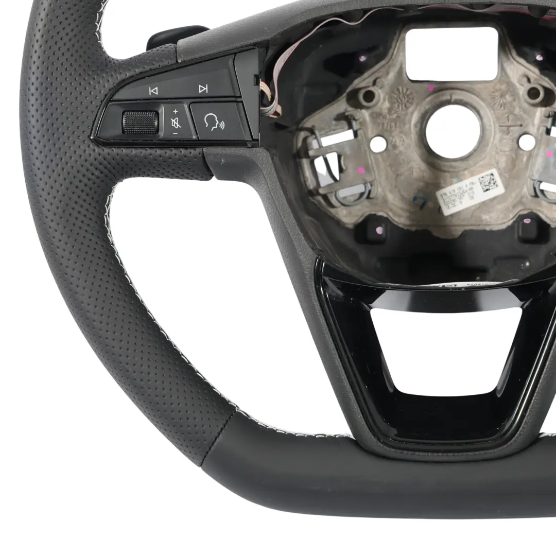 5F Ateca Volante NUEVO Cuero Negro Levas de Cambio para Seat Leon con número de pieza 575419091K Seat Leon 5F Ateca Volante NUEVO Cuero Negro Levas de Cambio - SKU 575419091K-1 - Número de pieza 575419091K