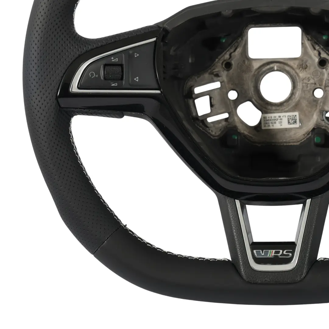 Mk3 VRS Volant NEUF En Cuir Noir À Fond Plat pour Skoda Octavia à propos du numéro de pièce 5E0419091BB Skoda Octavia Mk3 VRS Volant NEUF En Cuir Noir À Fond Plat - SKU 5E0419091BB-1 - Numéro de pièce 5E0419091BB
