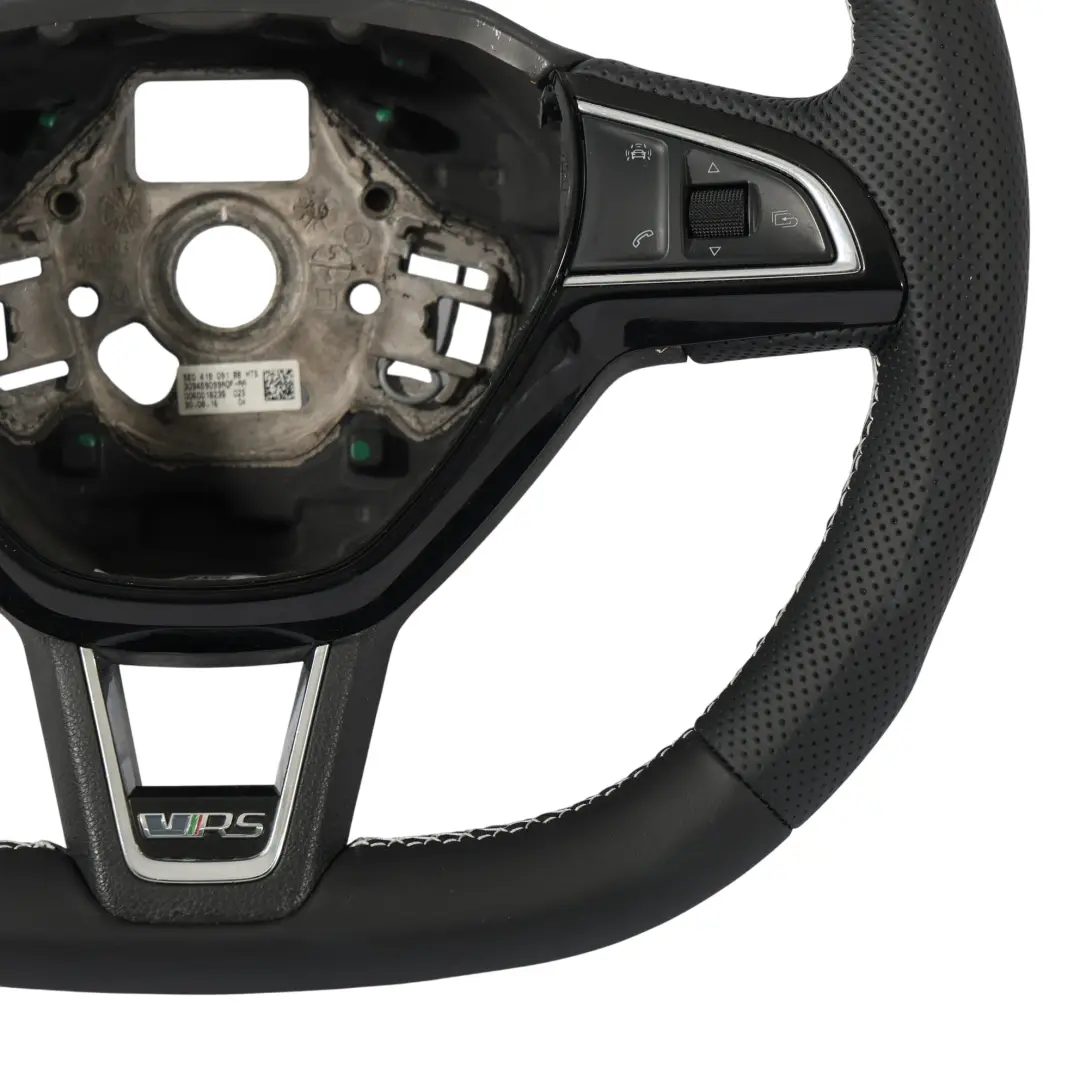 Skoda Octavia Mk3 VRS Lenkrad NEU Schwarz Leder Flachboden - SKU 5E0419091BB-1 - Teilenummer 5E0419091BB
