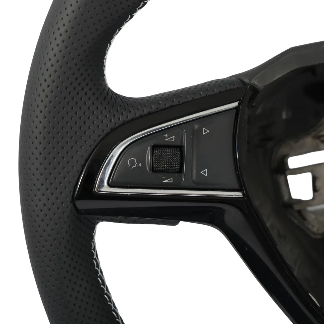 Mk3 VRS Lenkrad NEU Schwarz Leder Flachboden für Skoda Octavia mit Teilenummer 5E0419091BB Skoda Octavia Mk3 VRS Lenkrad NEU Schwarz Leder Flachboden - SKU 5E0419091BB-1 - Teilenummer 5E0419091BB