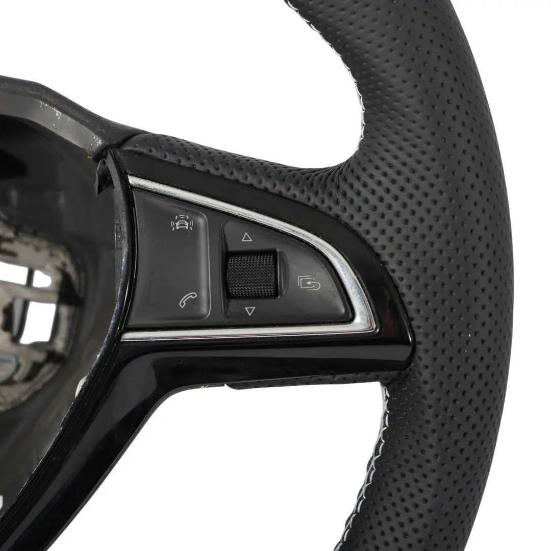 Mk3 VRS Volante NUEVO Cuero Negro Fondo Plano para Skoda Octavia con número de pieza 5E0419091BB Skoda Octavia Mk3 VRS Volante NUEVO Cuero Negro Fondo Plano - SKU 5E0419091BB-1 - Número de pieza 5E0419091BB