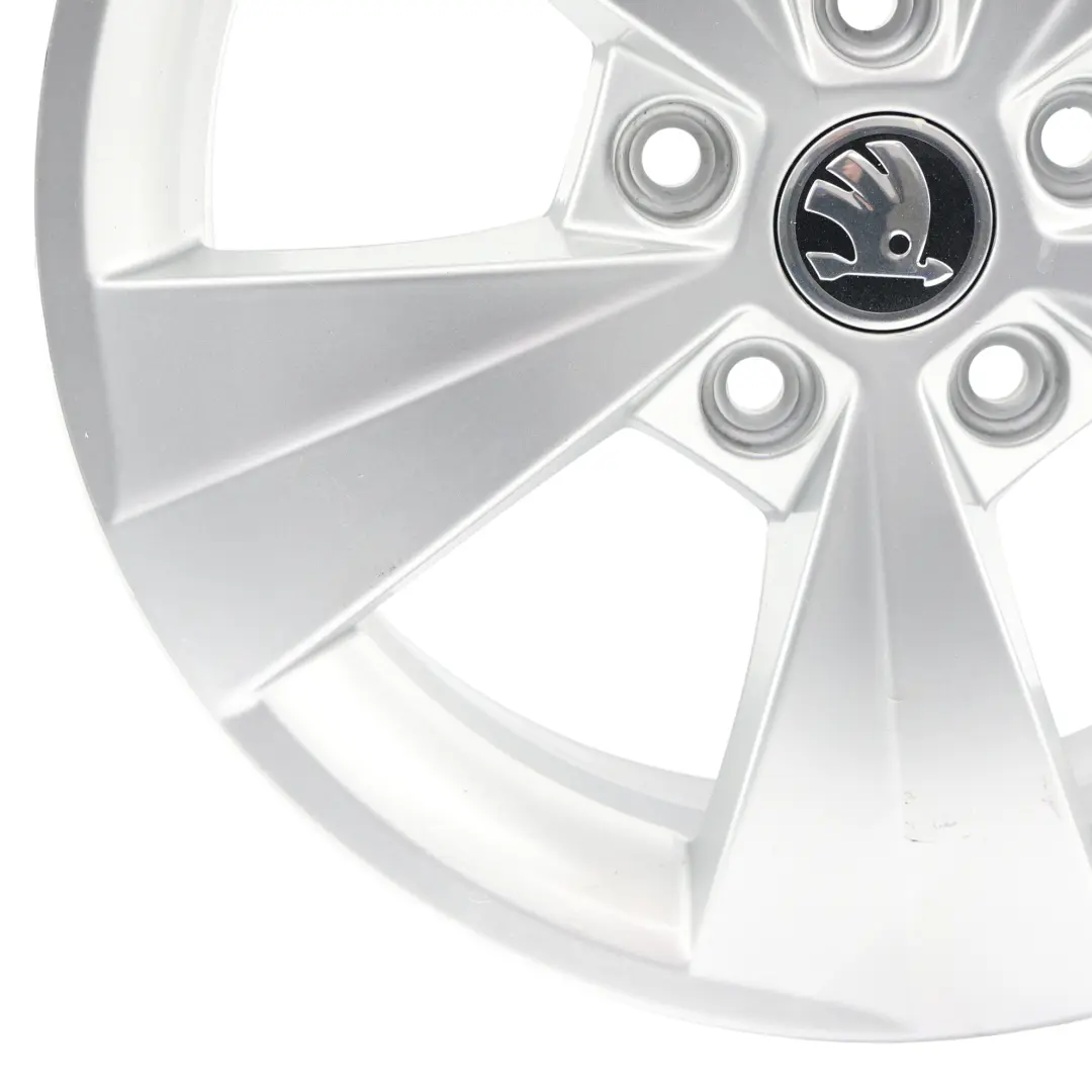 Skoda Octavia MK3 5E Llanta Aleación Plata 6,5J 16" ET:46 - SKU 5E0601025BE-1 - Número de pieza 5E0601025BE