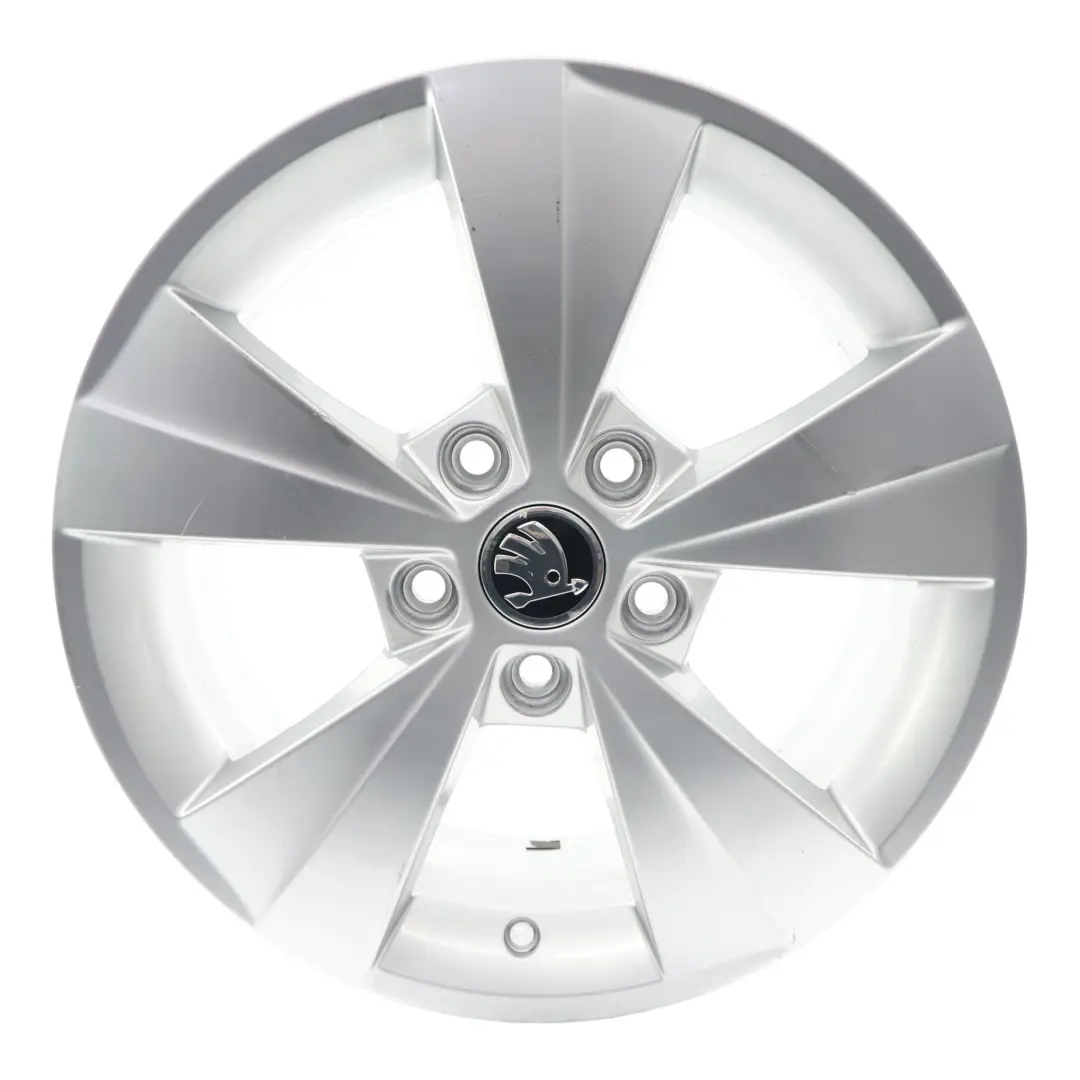 Mk3 5E Silver Alloy Wheel Rim 6,5J 16" ET:46 to Skoda Octavia with Part number 5E0601025BE Skoda Octavia Mk3 5E Silver Alloy Wheel Rim 6,5J 16" ET:46 - SKU 5E0601025BE-4 - Part number 5E0601025BE