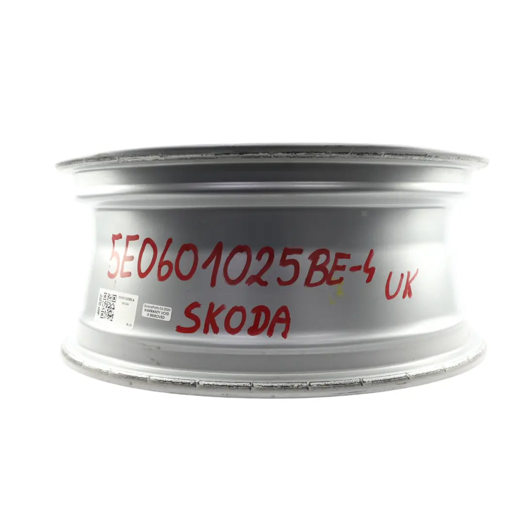 Mk3 5E Silver Alloy Wheel Rim 6,5J 16" ET:46 to Skoda Octavia with Part number 5E0601025BE Skoda Octavia Mk3 5E Silver Alloy Wheel Rim 6,5J 16" ET:46 - SKU 5E0601025BE-4 - Part number 5E0601025BE