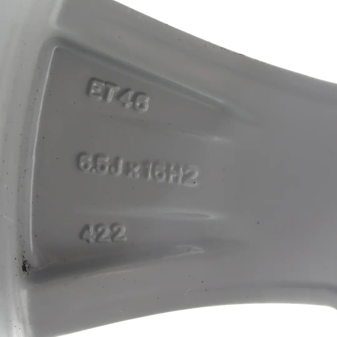 Skoda Octavia Mk3 5E Silver Alloy Wheel Rim 6,5J 16" ET:46 - SKU 5E0601025BE-4 - Part number 5E0601025BE