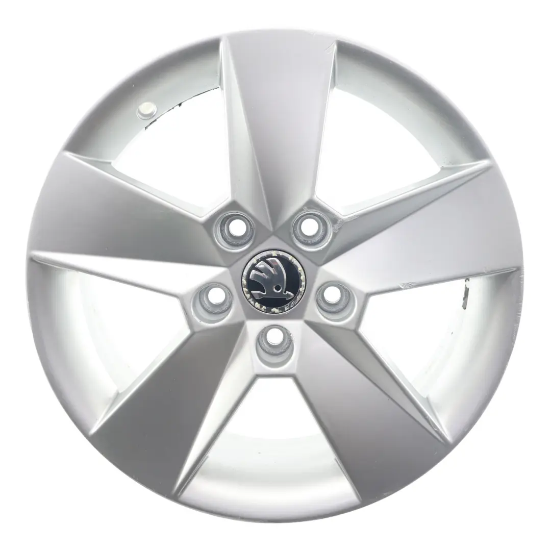 Mk3 5E Silberne Alufelge 6,5J 16" ET:46 Sternspeiche für Skoda Octavia mit Teilenummer 5E0601025H Skoda Octavia Mk3 5E Silberne Alufelge 6,5J 16" ET:46 Sternspeiche - SKU 5E0601025H-2 - Teilenummer 5E0601025H