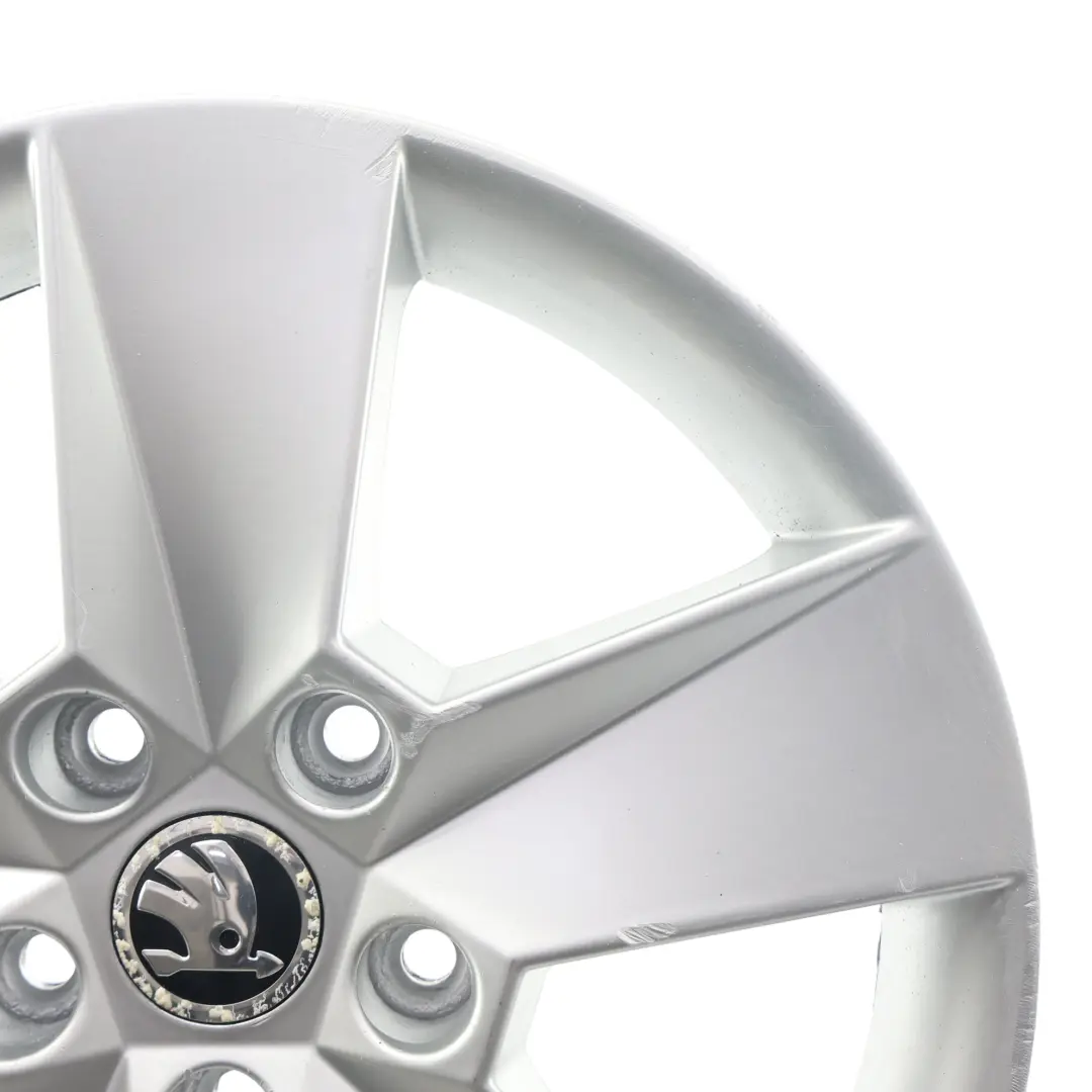 Skoda Octavia Mk3 5E Cerchio lega argento 6,5J 16" ET:46 Star Spoke - SKU 5E0601025H-2 - Numero di parte 5E0601025H