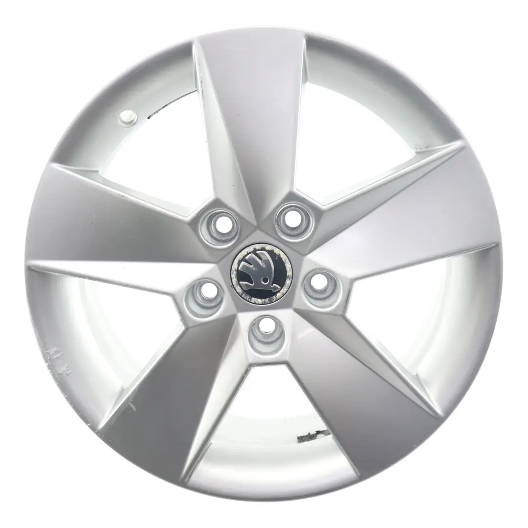 Skoda Octavia Mk3 5E Silver Alloy Wheel Rim 6.5J 16" ET46 Star Spoke - SKU 5E0601025H-3 - Part number 5E0601025H