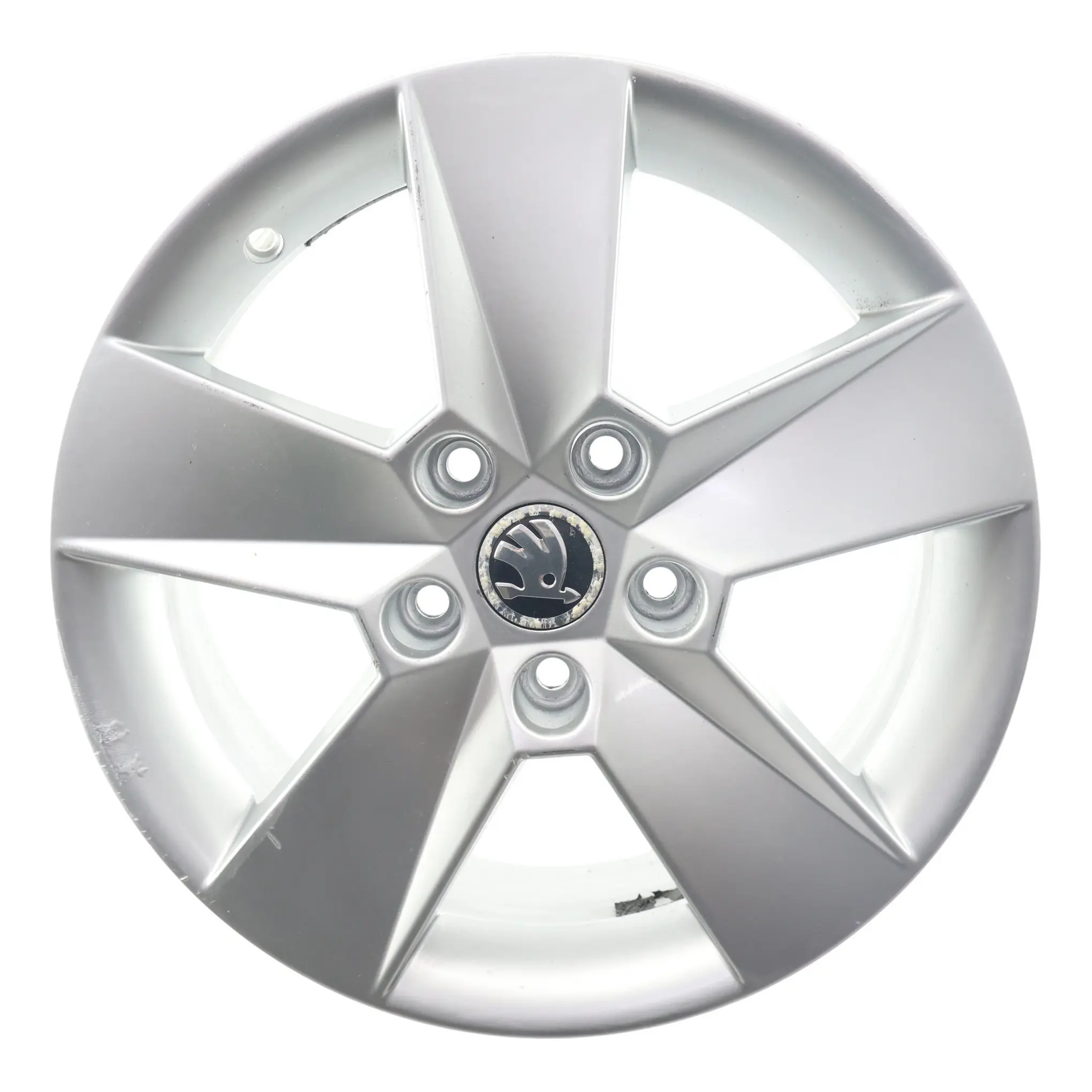 Skoda Octavia Mk3 5E Silver Alloy Wheel Rim 6.5J 16" ET46 Star Spoke 5E0601025H