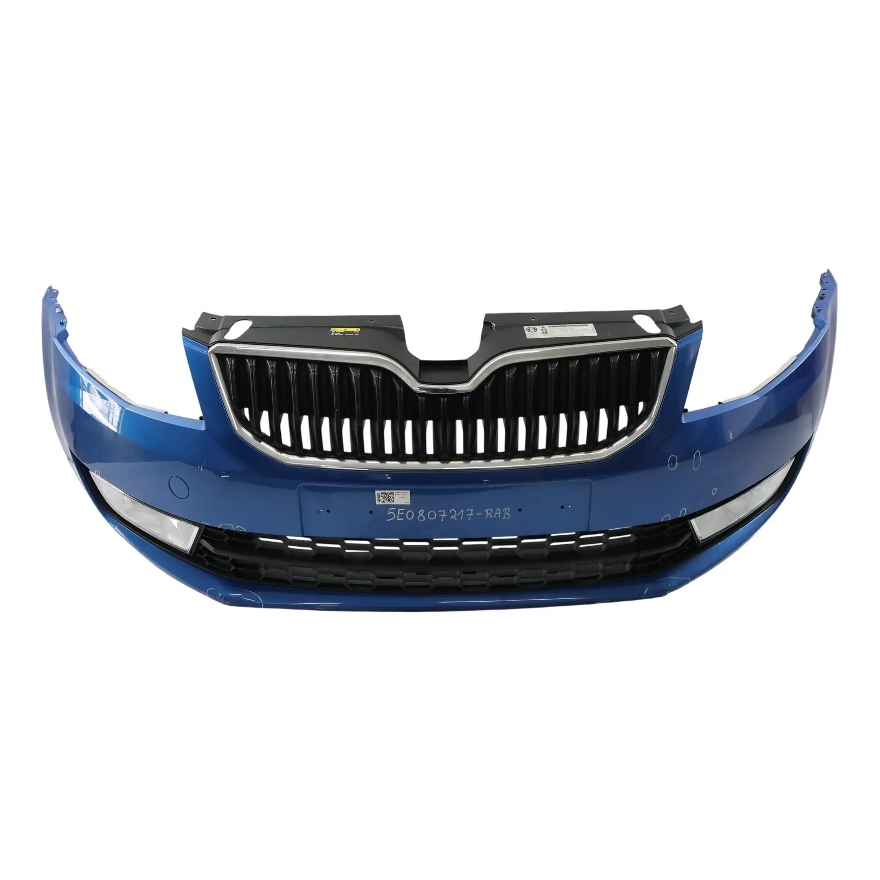 Skoda Octavia Mk3 Front Bumper Trim Panel Covering Race Blue Metallic - F5W