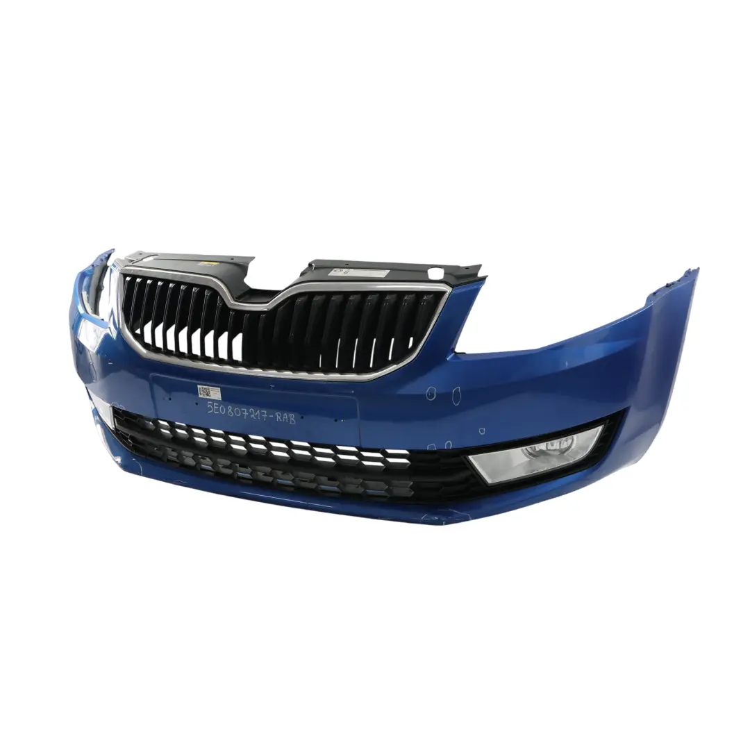 Mk3 Front Bumper Trim Panel Covering Race Blue Metallic - F5W to Skoda Octavia with Part number 5E0807217 Skoda Octavia Mk3 Front Bumper Trim Panel Covering Race Blue Metallic - F5W - SKU 5E0807217-RAB - Part number 5E0807217
