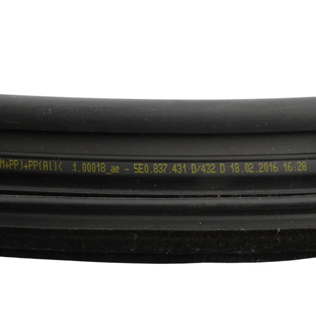 Skoda Octavia Mk3 Front Door Window Seal Guide Frame Cover Right O/S - SKU 5E0837432D - Part number 5E0837432D