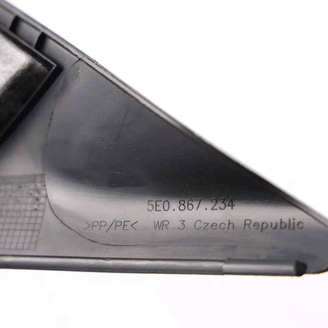 Skoda Octavia MK3 Rivestimento Montante A Nero Destro 5E0867234 - SKU 5E0867234G-1 - Numero di parte 5E0867234G