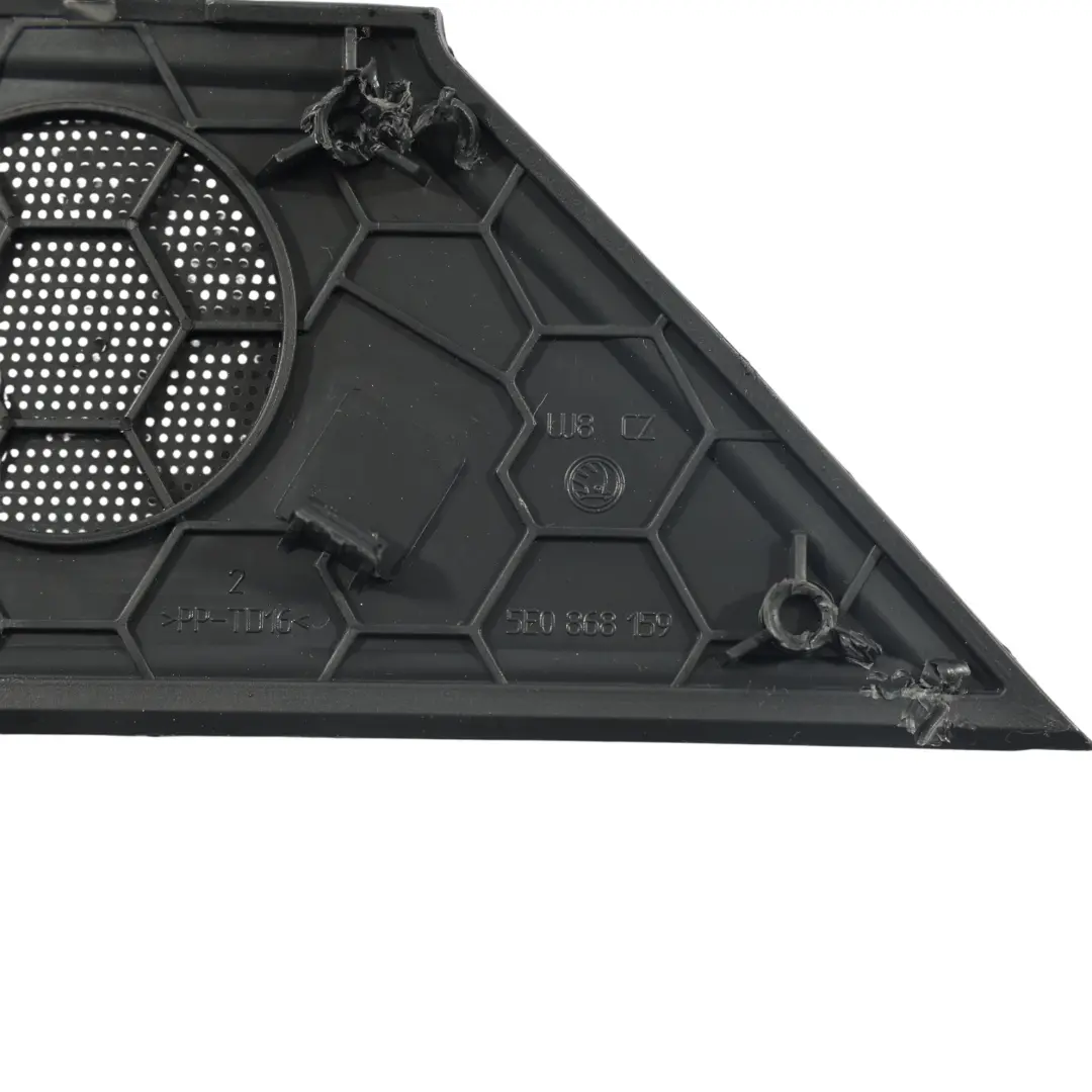 Cache Haut-Parleur Panneau Garniture Noir pour Skoda Octavia 5E à propos du numéro de pièce 5E0868159 Skoda Octavia 5E Cache Haut-Parleur Panneau Garniture Noir - SKU 5E0868159 - Numéro de pièce 5E0868159