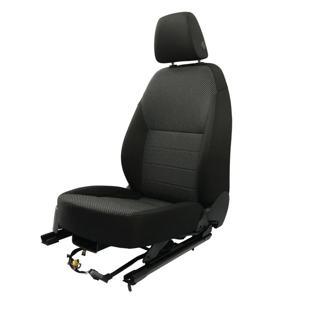 Skoda Octavia MK3 5E Sitz Vorne Rechts Innen Beheizt Stoff Satin Schwarz - SKU 5E0881806A-1 - Teilenummer 5E0881806A