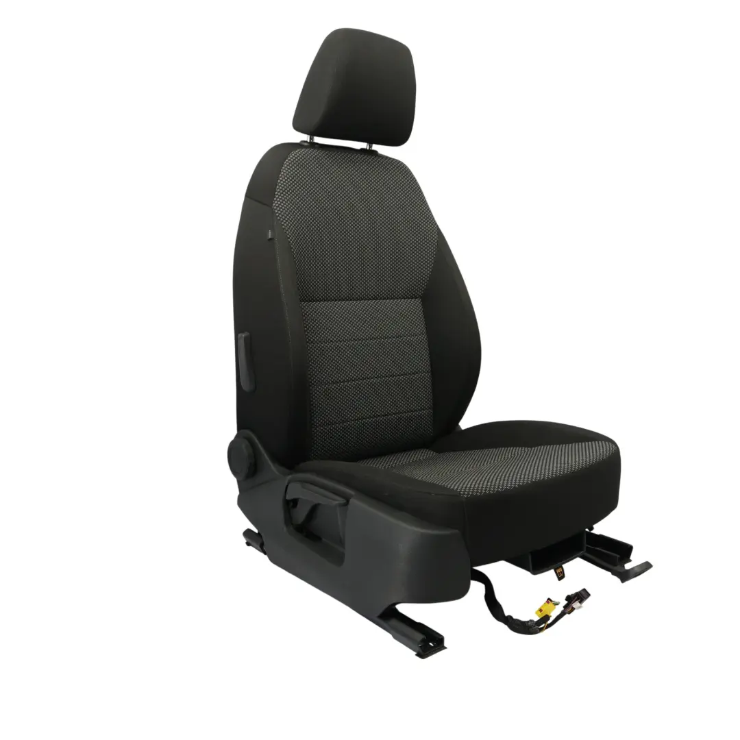 Skoda Octavia MK3 5E Sedile Anteriore Destro Riscaldato Tessuto Nero Satinato - SKU 5E0881806A-1 - Numero di parte 5E0881806A